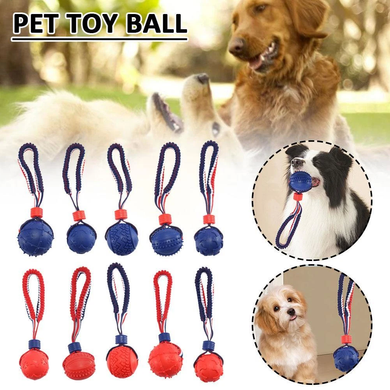 Інтерактивна іграшка для дресирування собак Derby Tug Ball Toy, Червоний