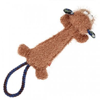 Іграшка для Собак Gigwi Plush Friendz Мавпочка з Канатним хвостом і Пищалкою 30 см, Medium