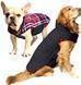 Зимовий водонепроникний двохсторонній жилет в клітинку Derby Plaid Red в британському стилі, 26 см, 34-40 см, 28 см