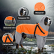 Дощовик для собак Wan Talk Dog Orange Raincoat з капюшоном, 66 см, 80-93 см, 3XL