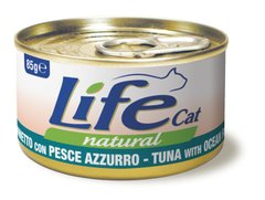 Консерва для котов LifeNatural Тунец с океанической рыбой (tuna with ocean fish), 85 г, 85 г