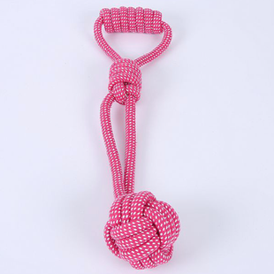 Жевательная игрушка-канат для собак Derby Braided Dog Pink Rope Toy, S