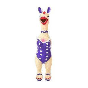 Латексна іграшка для собак Derby Screaming Chicken Latex Dog Toy з пискавкою