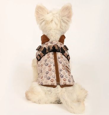Зимова куртка для собак V.PET.B.R. Luxury Dog Jacket C519 Brown Paw, 38,5 см, 59 см, 37 см, 2XL