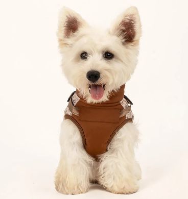 Зимова куртка для собак V.PET.B.R. Luxury Dog Jacket C519 Brown Paw, 38,5 см, 59 см, 37 см, 2XL