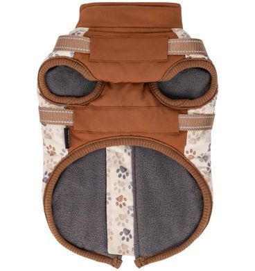 Зимова куртка для собак V.PET.B.R. Luxury Dog Jacket C519 Brown Paw, 38,5 см, 59 см, 37 см, 2XL
