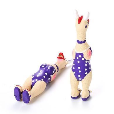 Латексна іграшка для собак Derby Screaming Chicken Latex Dog Toy з пискавкою