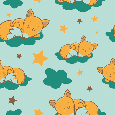 Багаторазова пелюшка Pelushka Mint Foxes, 40х50 см