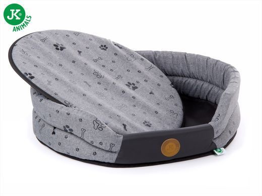 Кровать для собак JK Animals Grey Lux, 40х37х12 см, XS