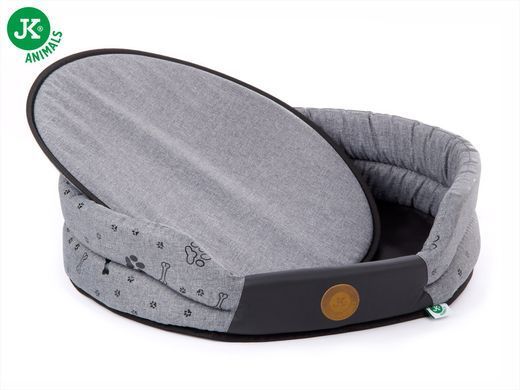 Кровать для собак JK Animals Grey Lux, 40х37х12 см, XS