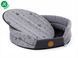 Кровать для собак JK Animals Grey Lux, 40х37х12 см, XS