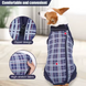 Комбінезон/попона для собак DoubleWin Recovery Suit Plaid Blue, 38 см, 60 мм, XS