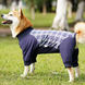 Комбінезон/попона для собак DoubleWin Recovery Suit Plaid Blue, 38 см, 60 мм, XS