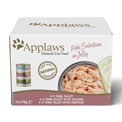 Набір консерв для котів Applaws Fish Selection in Jelly, 12х70g, 12 х 70 г