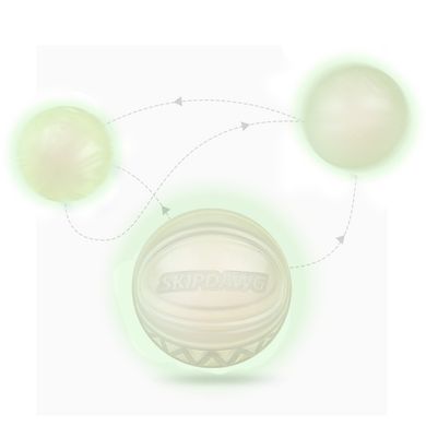 Светонакопительный мяч для собак Skipdawg Glow Ball, Medium