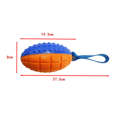Игрушка для жевания Derby TPR Rugby Tug Toy, Синий