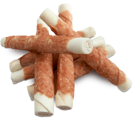 Лакомство для собак Dokas - Жевательный рулет с индейкой, говядина, индейка, 190 г