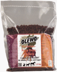 Натуральна кормова добавка Olewo Буряково-морквяні пелети для собак, гризунів і коней, 1,5 кг
