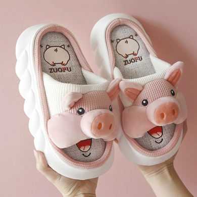 Домашние тапочки All-One Home Pink Piggi, 36/37, 23 см