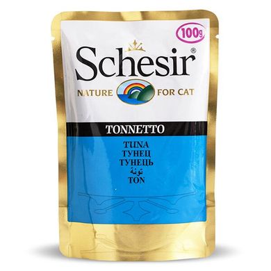 Вологий корм для котів Schesir Tuna з тунцем в желе 100 г