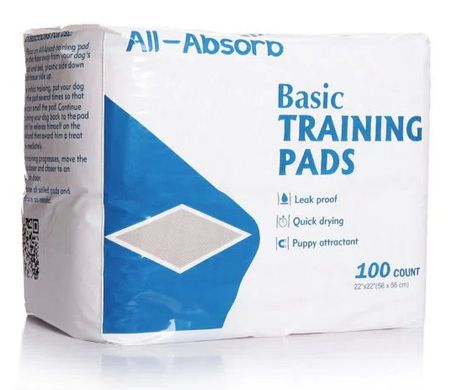 Пелюшки для собак All-Absorb Basic Training Pads, 56х56 см