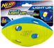 Футбольный мяч для собак Nerf Dog Rubber Bash с интерактивным светодиодом, Зелёный, Medium