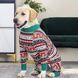 Піжама/попона для собак MIAODODO D15 Christmas striped, 42 см, 64 см, S