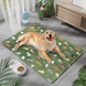 Літня охолоджуюча підстилка для котів Derby Ice Silk Material Summer Pet Cooling Mat Cat Pattern - Green, 85х120 см