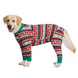 Піжама/попона для собак MIAODODO D15 Christmas striped, 42 см, 64 см, S