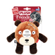 Игрушка для собак Gigwi Plush Friendz Плюшевый Медведь с Резиновым Кольцом Внутри и Пищалками 19 см, Medium