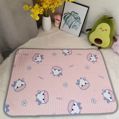Багаторазова пелюшка Pelushka Pink Cow, 100х120 см