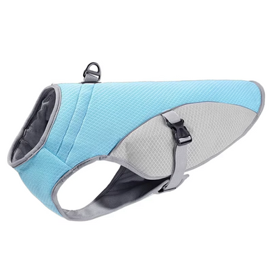 Летний охлаждающий жилет для собак Derby Summer Dog Cooling Harness PA0360-2 Blue, 35 см, 42-50 см, 30-36 см, S