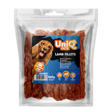 Ласощі для собак UniQ PETS Філе ягняти 500 г