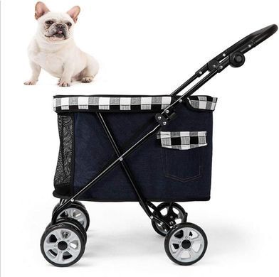 Коляска для маленьких кошек и собак Bestopet (Люпосанчик) BS-RL-09 Black