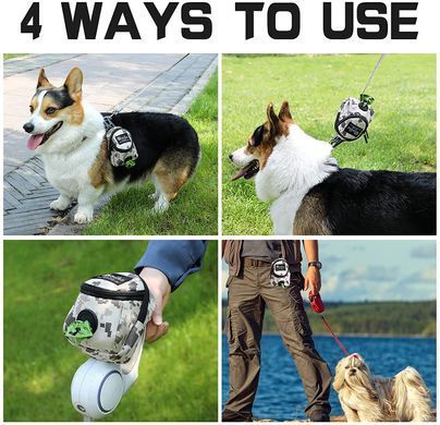 Міні-сумка для прогулянок і пакетів BRIVILAS Dog Poop Bag Holder Brown camouflage