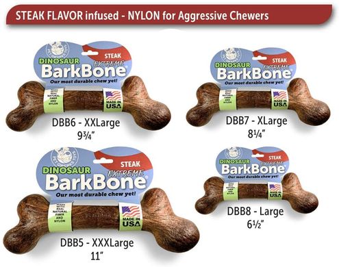Жевательная кость для собак Pet Qwerks Extreme Dinosaur BarkBone, Large