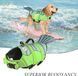 Рятувальний жилет для собак Derby Fish Design Green, 20 см, 30-42 см, 25-35 см, XS