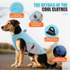 Летний охлаждающий жилет для собак Derby Summer Dog Cooling Harness PA0360-2 Blue, 35 см, 42-50 см, 30-36 см, S