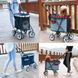 Коляска для маленьких кошек и собак Bestopet (Люпосанчик) BS-RL-09 Black