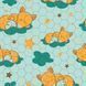 Многоразовая пеленка Pelushka Mint Foxes, 50х70 см