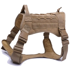 Нейлонова тактична шлея для собак Derby Nylon Tactical Dog Harness, Хаки, Large