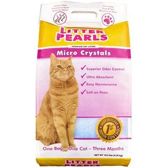 Кварцевый наполнитель для туалетов котов Litter Pearls Micro Crystals, 4,76 кг