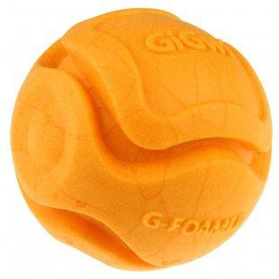 Игрушка для собак Gigwi Foamer мяч оранжевый 7 см, Medium