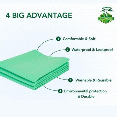 Багаторазові преміум пелюшки для собак MY TURF reusable and Washable pet mat, 2шт., 90х104 см