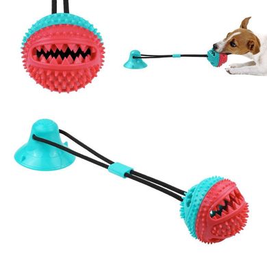 Іграшка на присоску для собак Bronzedog PetFun м'яч на канаті