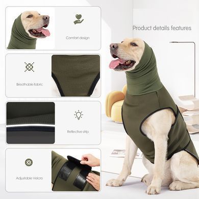 Мягкий жилет для собак WanTalk Security Vest з длинным воротником, 60 см, 78-90 см, 48-54 см, 3XL