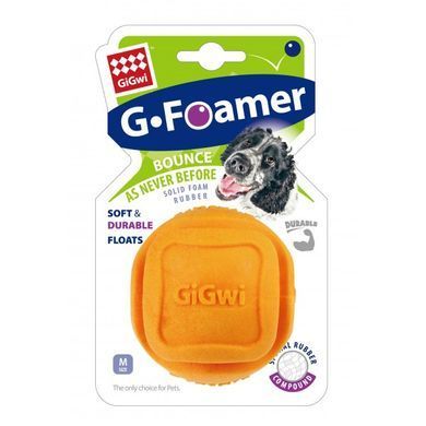 Іграшка для собак Gigwi Foamer м'яч помаранчевий 7 см, Medium