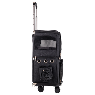 Сумка-візок для двох тварин Voyager Pet LVCB2339, Черный, 32х26х61 см