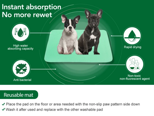 Багаторазові преміум пелюшки для собак MY TURF reusable and Washable pet mat, 2шт., 90х104 см
