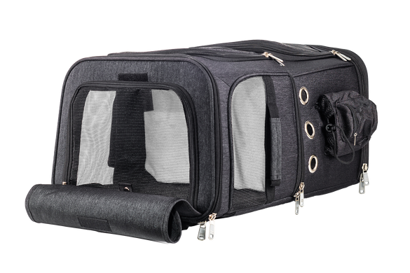 Сумка-візок для двох тварин Voyager Pet LVCB2339, Черный, 32х26х61 см